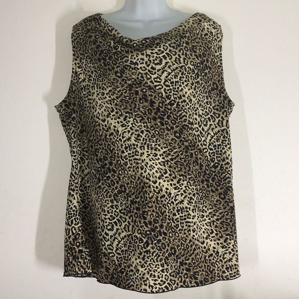 Blue Diamond Plus Animal Print  Boat Neckline